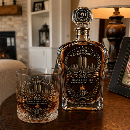 9/11 25th Anniversary Memorial Decanter Gift Set – image 4