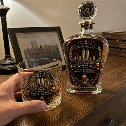 9/11 25th Anniversary Memorial Decanter Gift Set – image 7