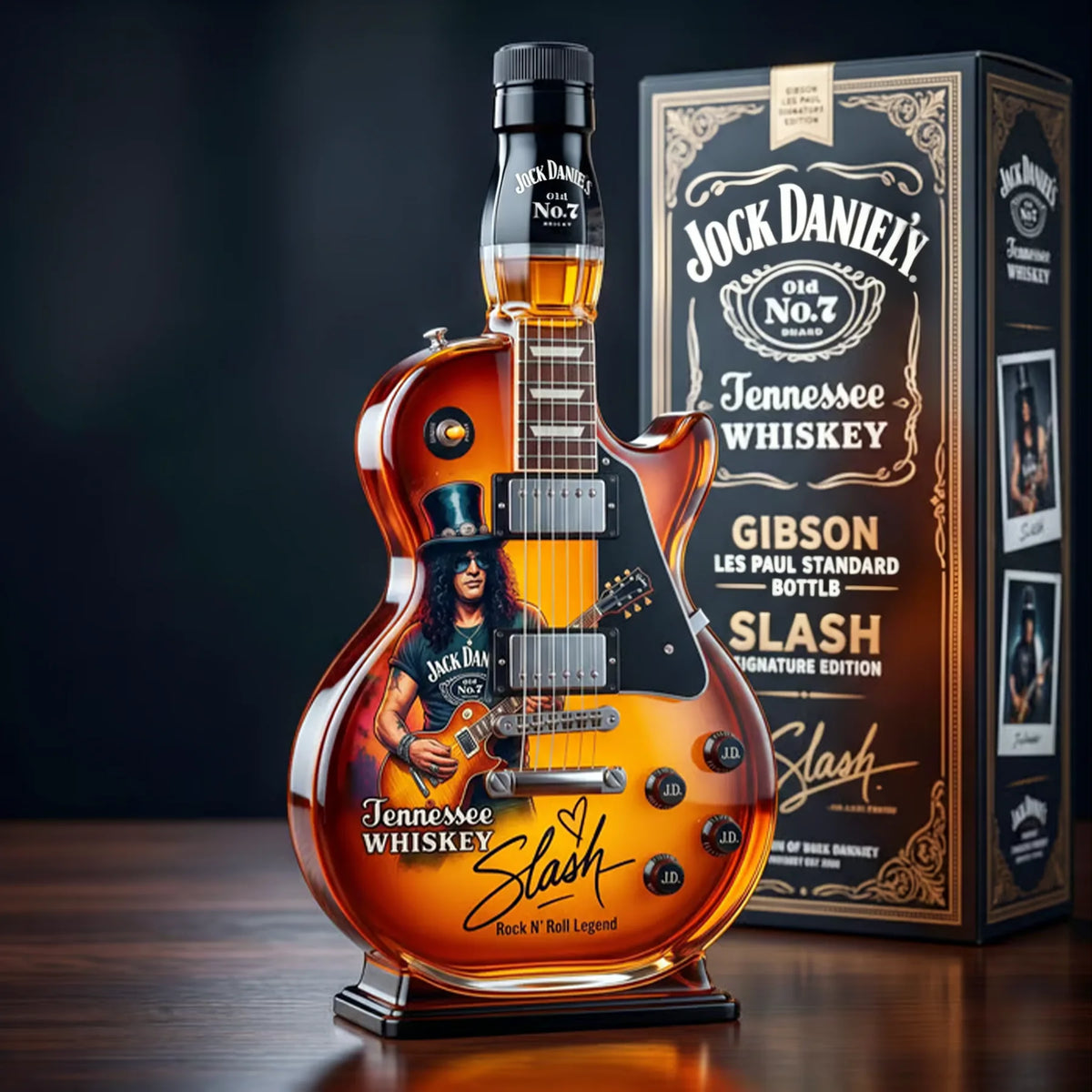 Guitar-Shaped Whiskey Decanter in Gift Box – image 3