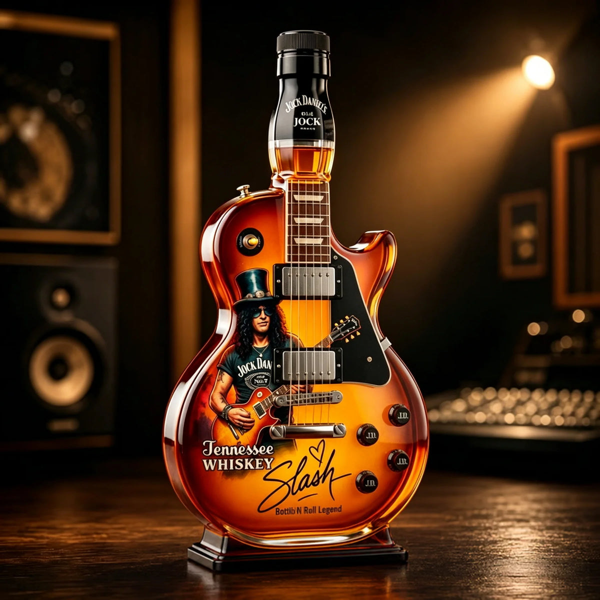 Guitar-Shaped Whiskey Decanter in Gift Box – image 5
