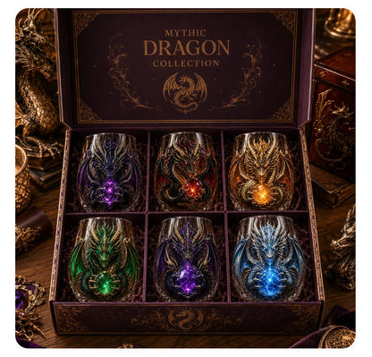 3D Mythic Dragon Art Glass Cup – image 1