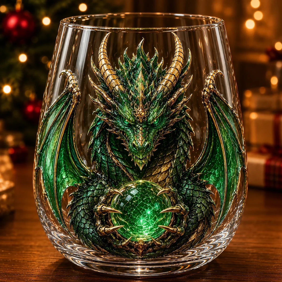 3D Mythic Dragon Art Glass Cup – image 5