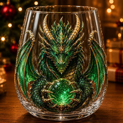 3D Mythic Dragon Art Glass Cup – image 5