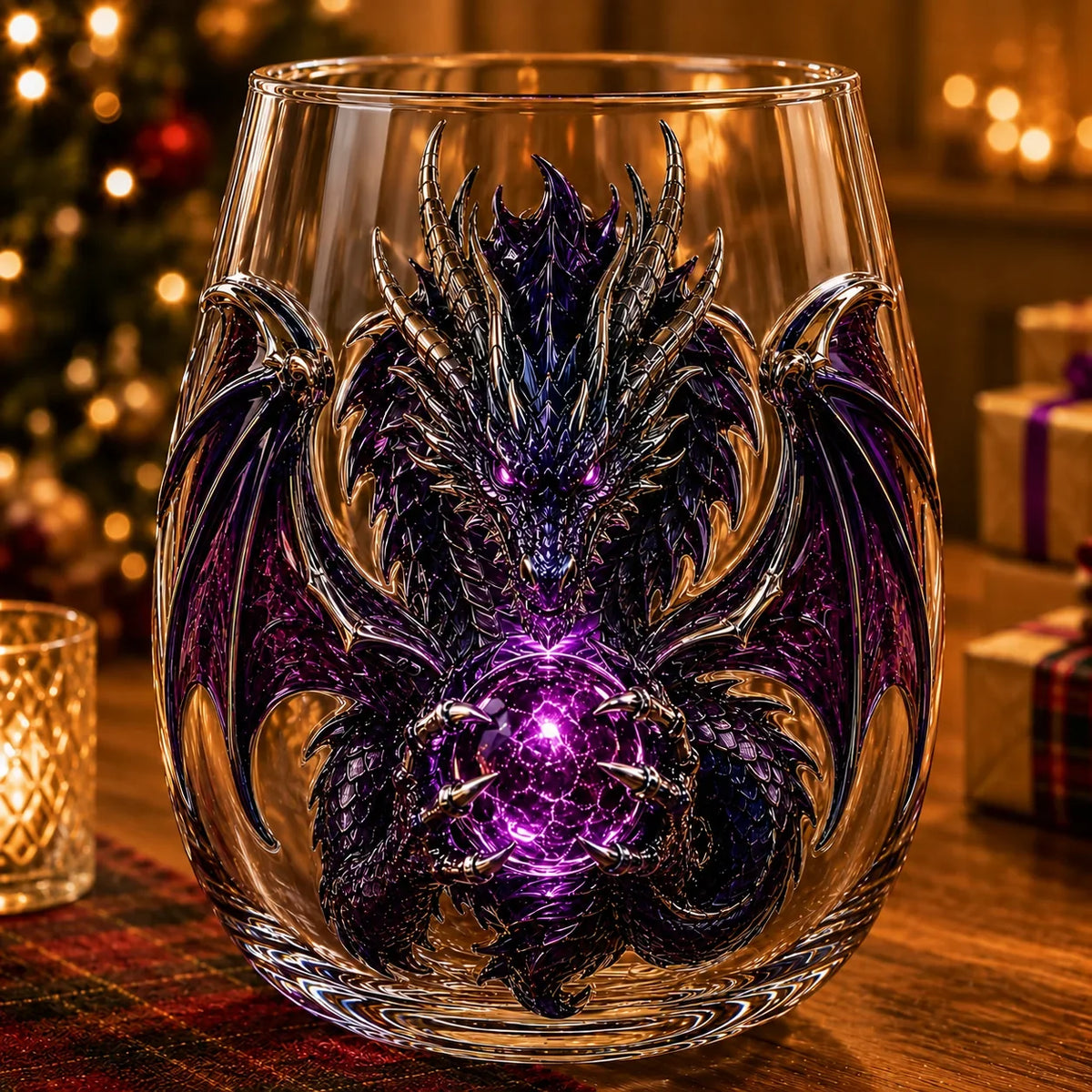 3D Mythic Dragon Art Glass Cup – image 6