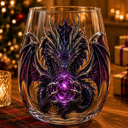 3D Mythic Dragon Art Glass Cup – image 6