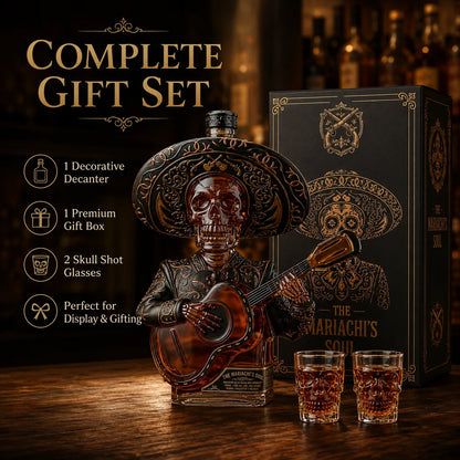 Mariachi Skeleton Decanter Set – image 5
