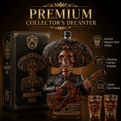 Mariachi Skeleton Decanter Set – image 6