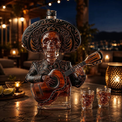 Mariachi Skeleton Decanter Set – image 8
