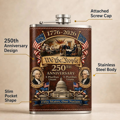 250th Anniversary Commemorative Whiskey Flask for Collectors – image 3