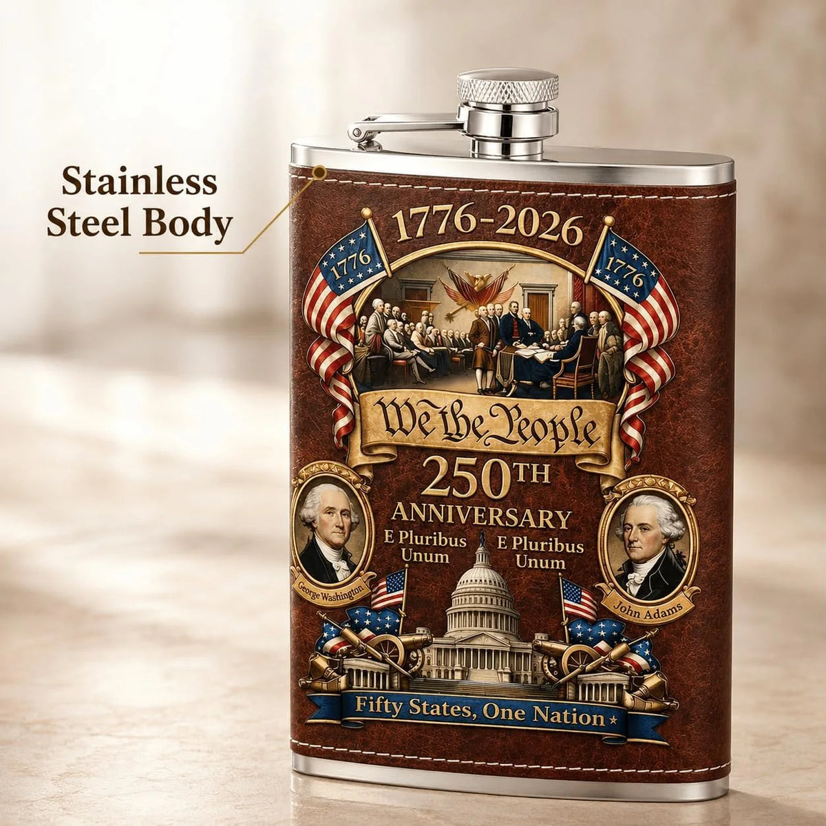 250th Anniversary Commemorative Whiskey Flask for Collectors – image 6